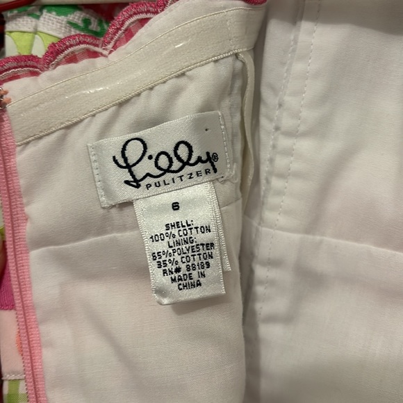 Lilly Pulitzer White Label Ribbon Dress Size 6 - Picture 7 of 9